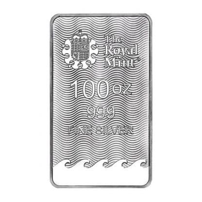 100 oz Silver Bar Britannia